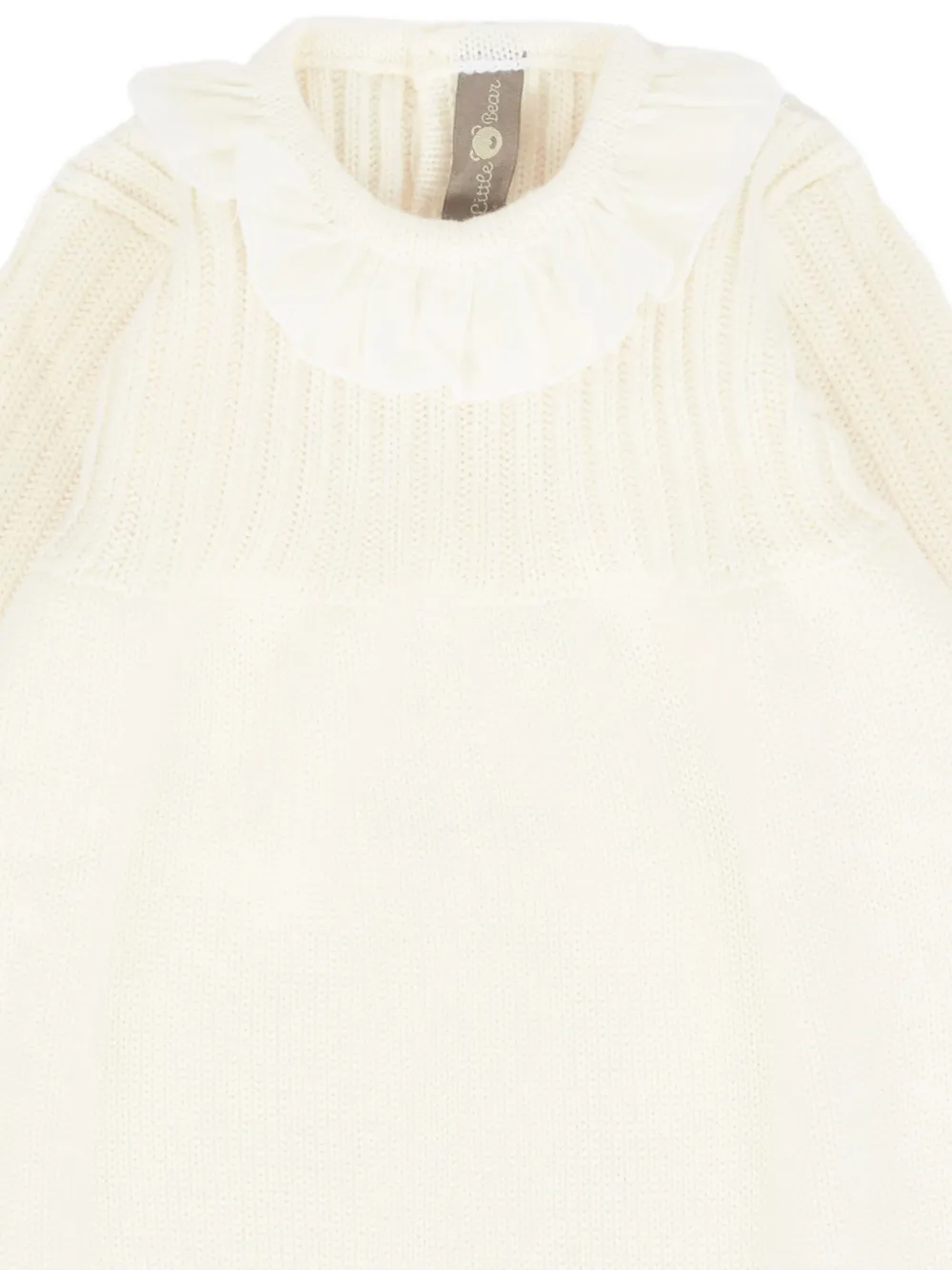 Little Bear Wollen jurk met ruches Beige