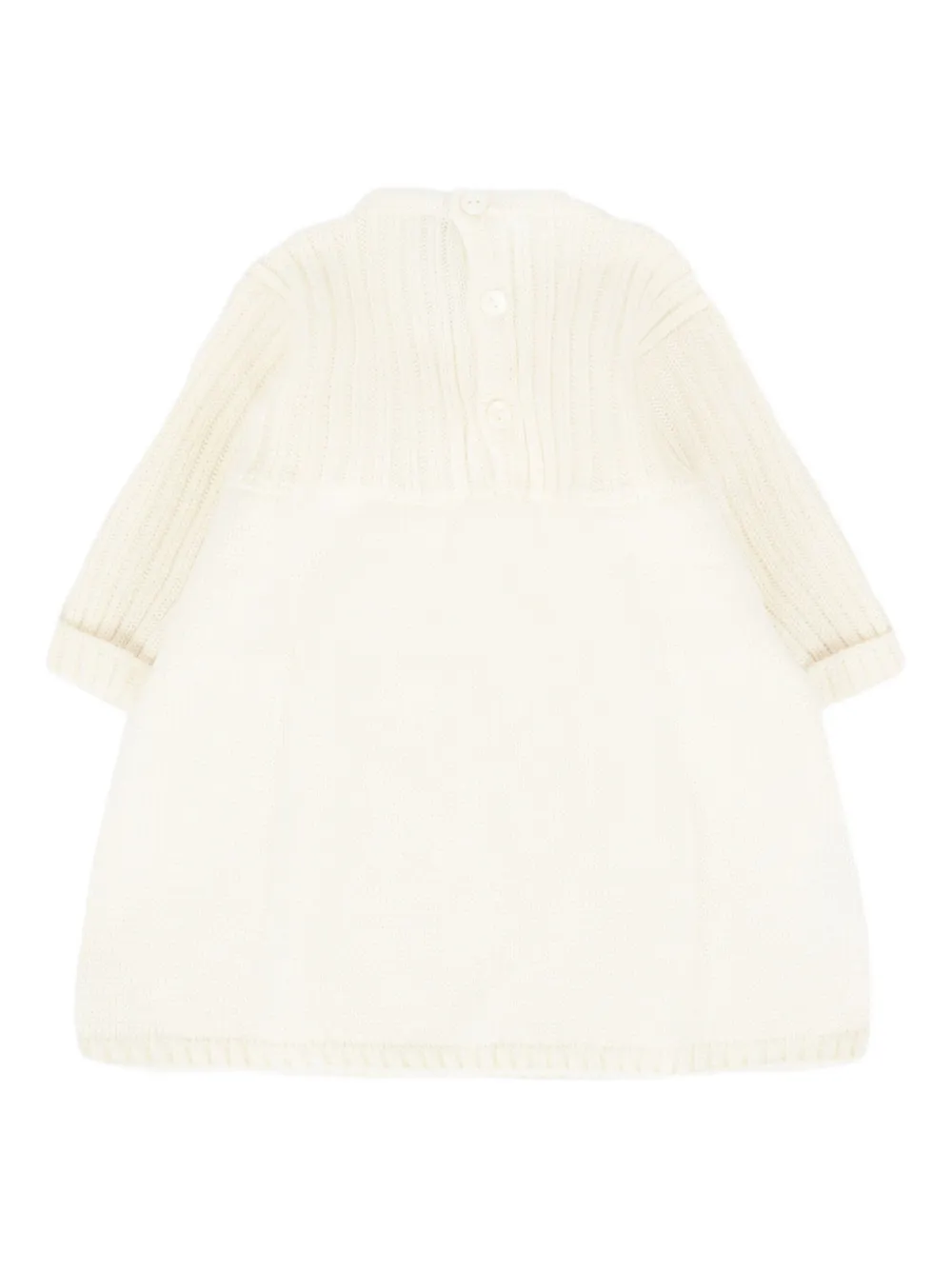 Little Bear Wollen jurk met ruches Beige