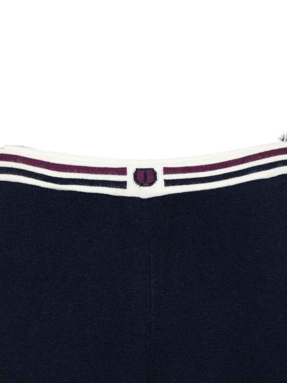 Twinset Striped-waistband Trousers In Black