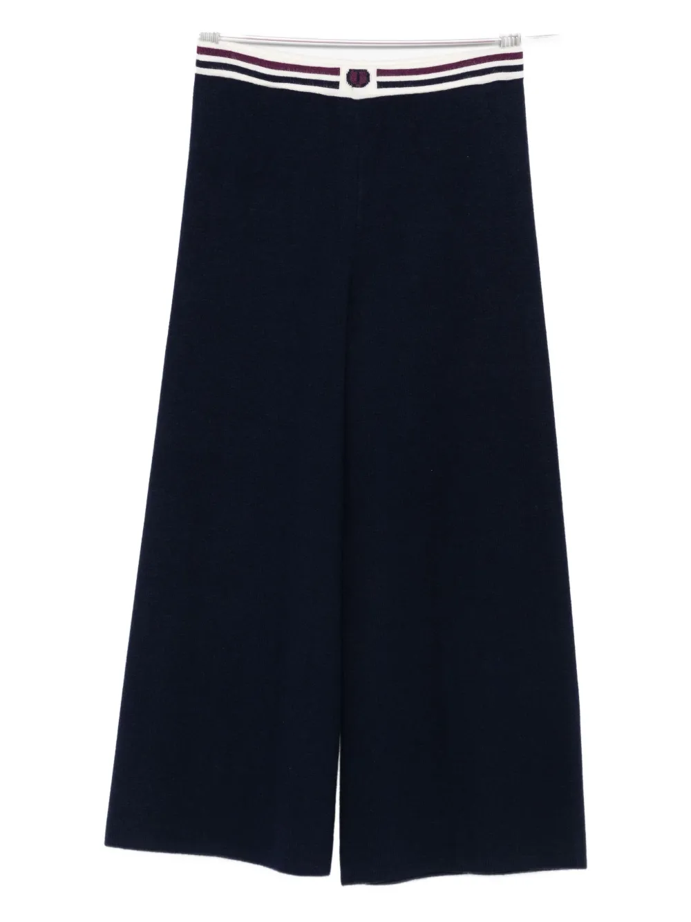 TWINSET Kids striped-waistband trousers | Blue | Image 1
