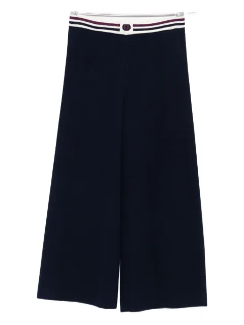 TWINSET Kids striped-waistband trousers
