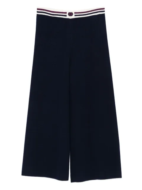 TWINSET Kids striped-waistband trousers