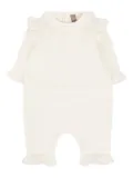 Little Bear ruffled wool jumpsuit - White