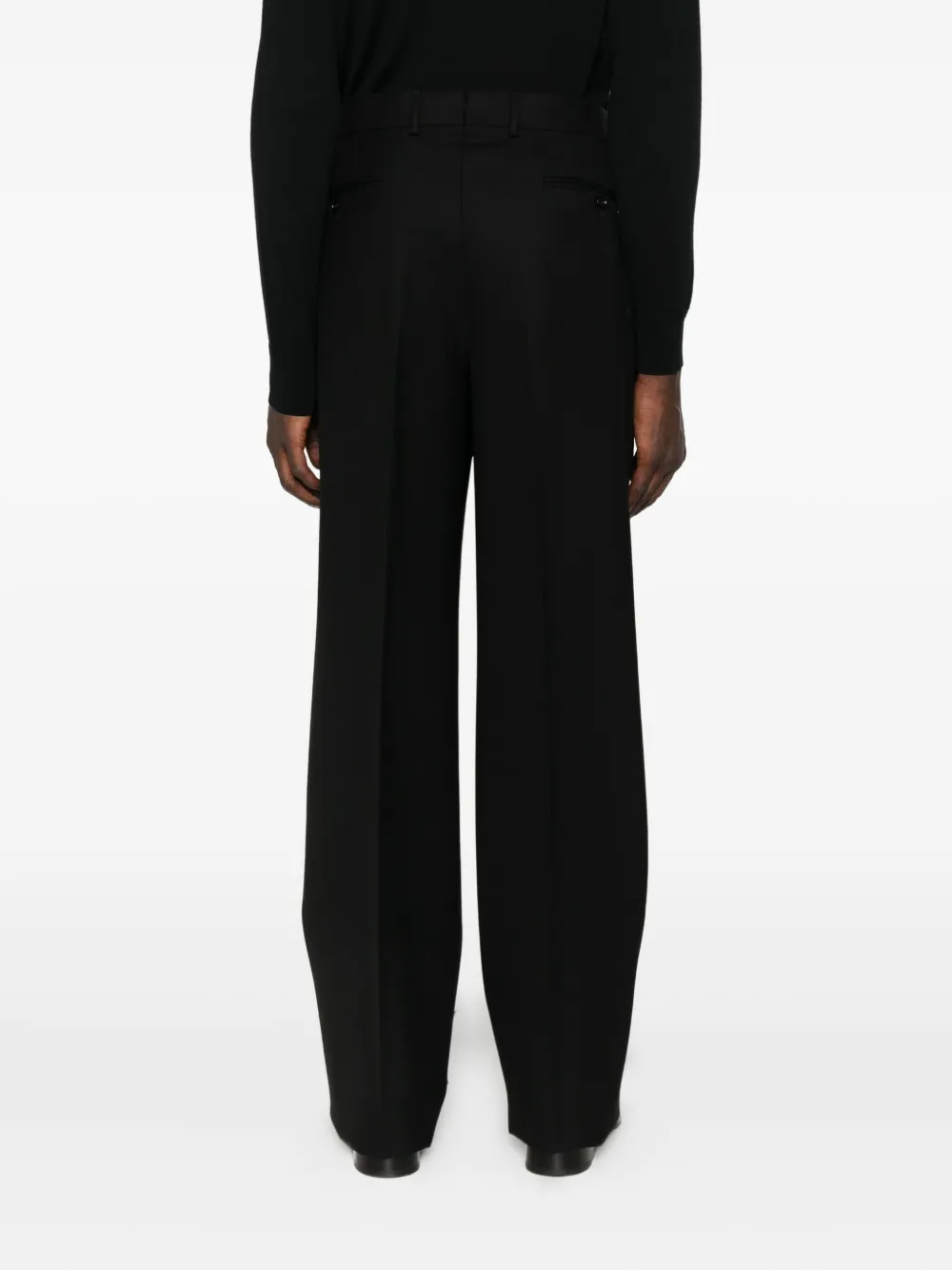TOM FORD pleated-front trousers Zwart