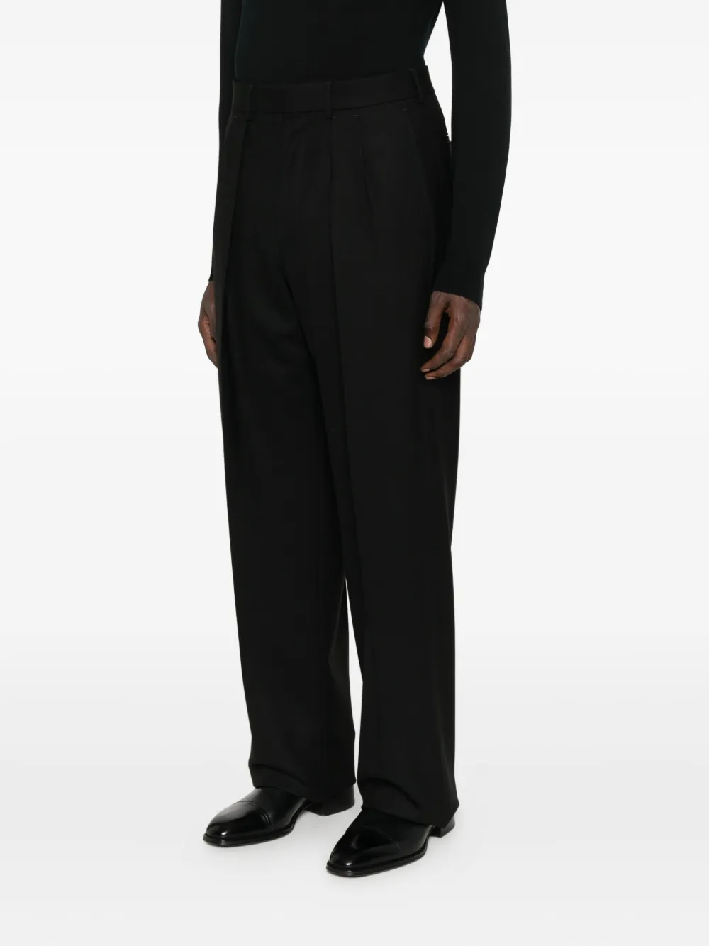 TOM FORD pleated-front trousers Zwart