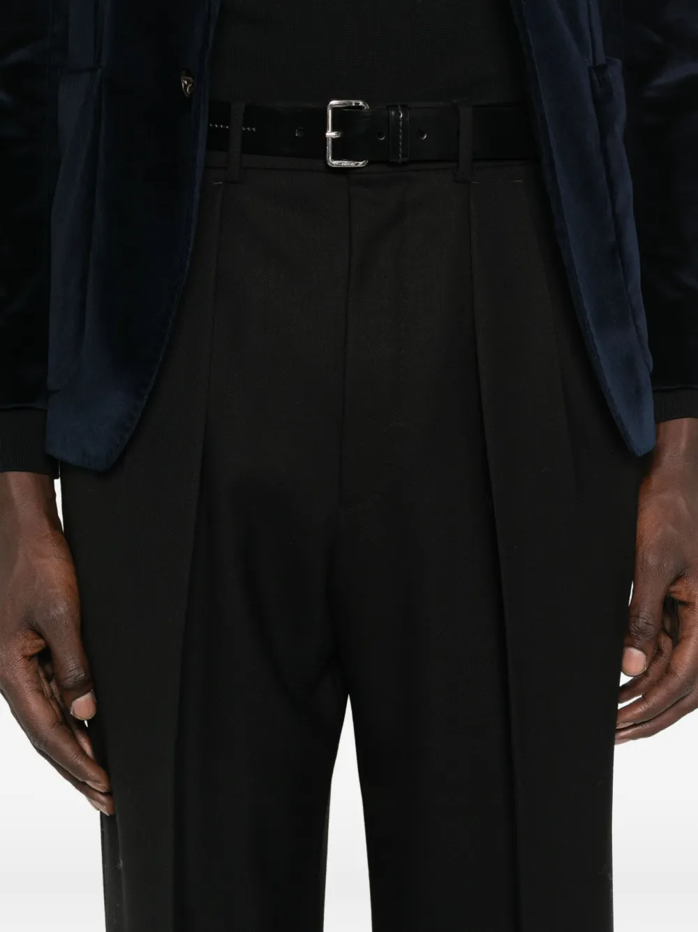 TOM FORD pleated-front trousers Zwart
