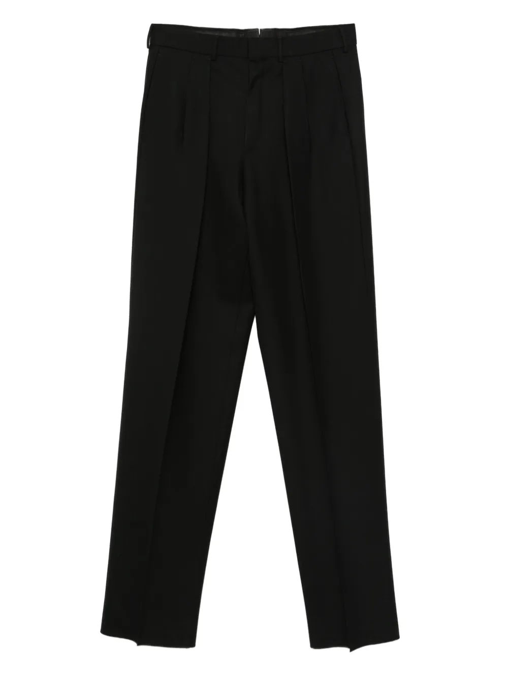 TOM FORD フロントプリーツ パンツ - ブラック TOM FORD フロントプリーツ パンツ - ブラック
