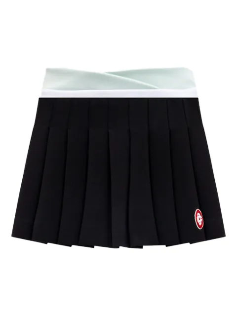 Casablanca pleated panelled mini skirt