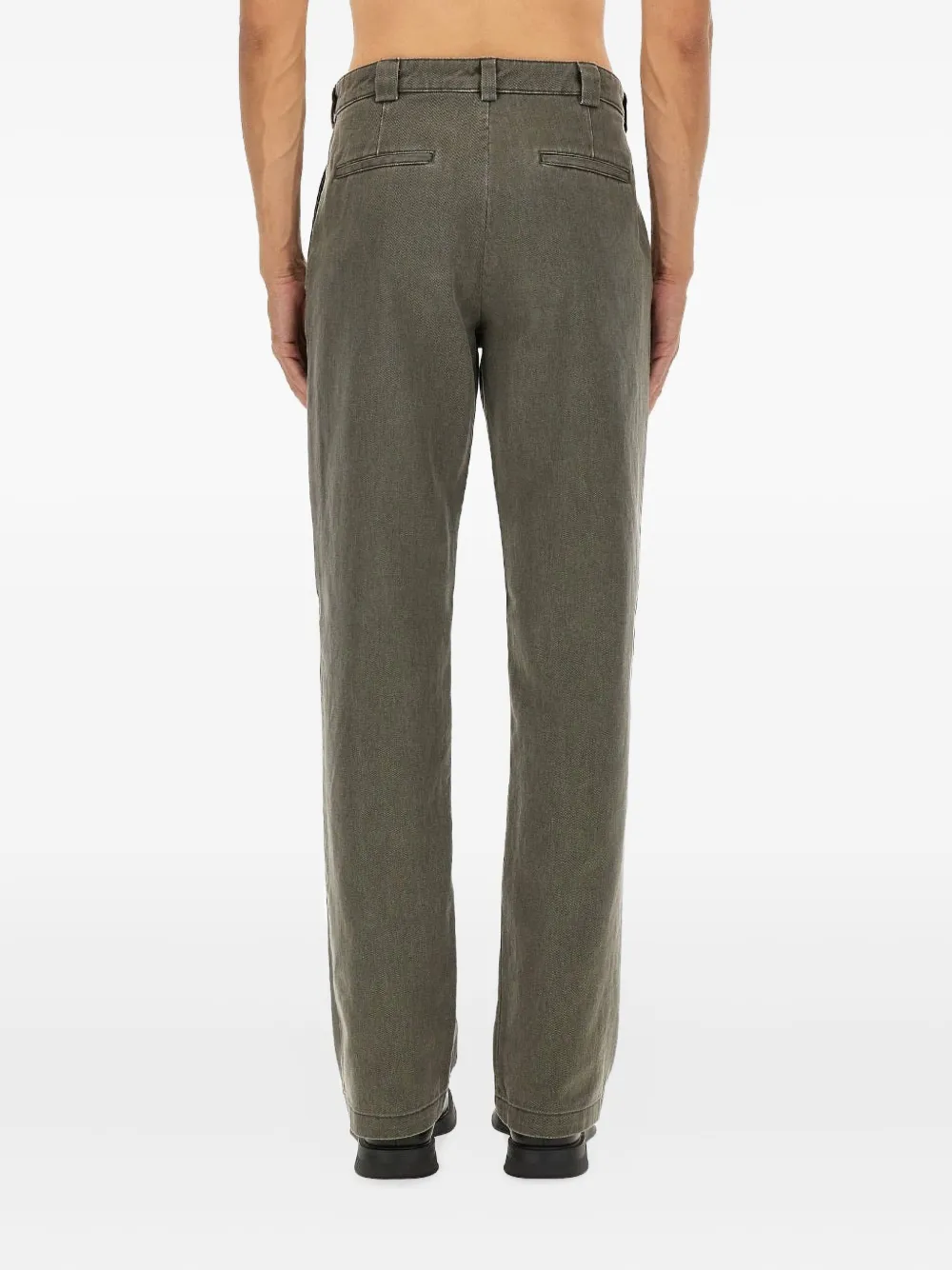 Aspesi Side-pocket Cotton Trousers In Gray