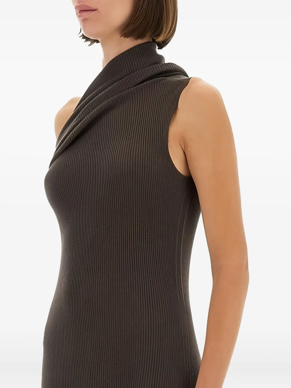 Rick Owens one-shoulder maxi dress - Grijs