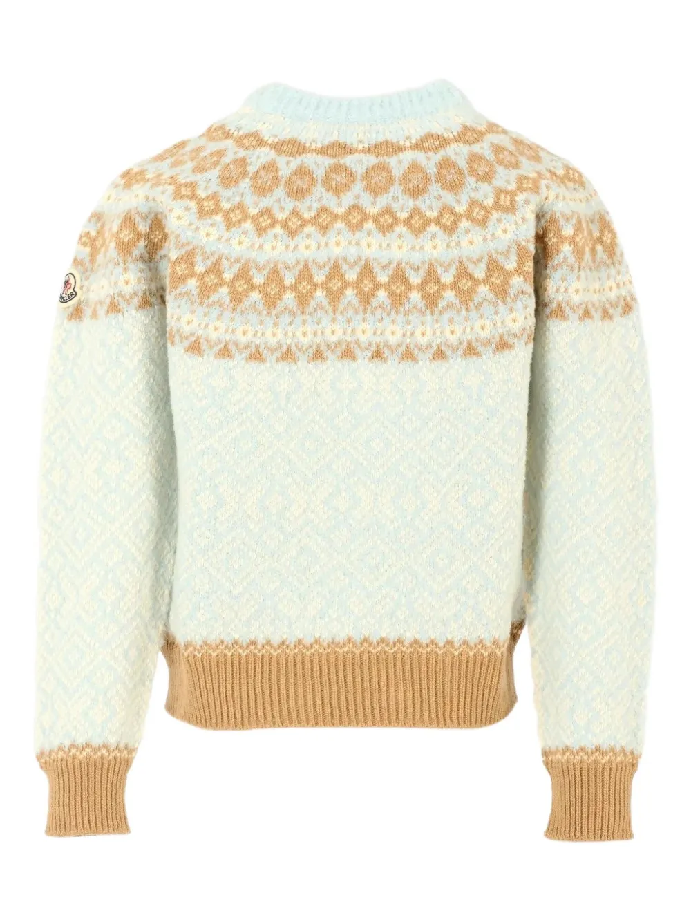 Moncler Enfant Fair Isle trui met jacquard Blauw