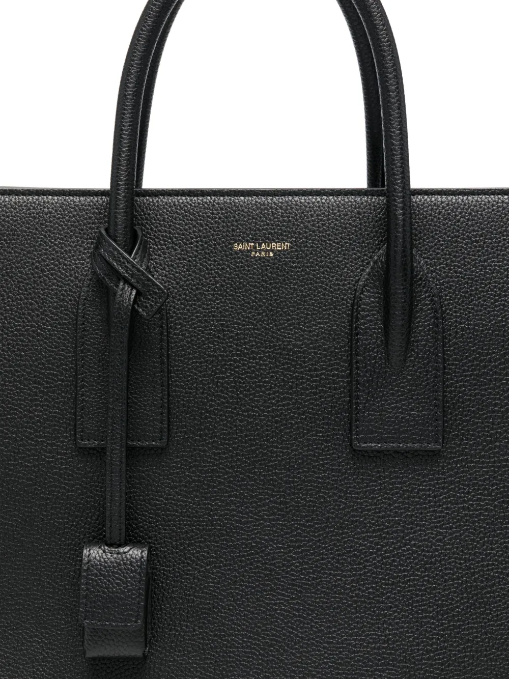Saint Laurent Shopper met logo Zwart
