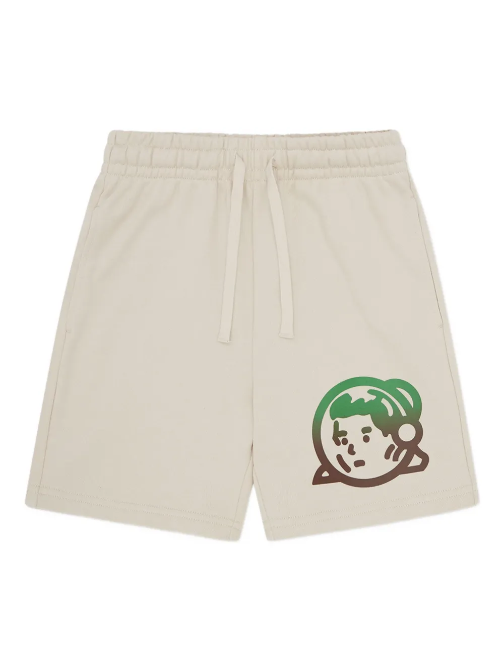 Billionaire Boys Club Kids astronaut-logo drawstring shorts | Neutrals | Image 1