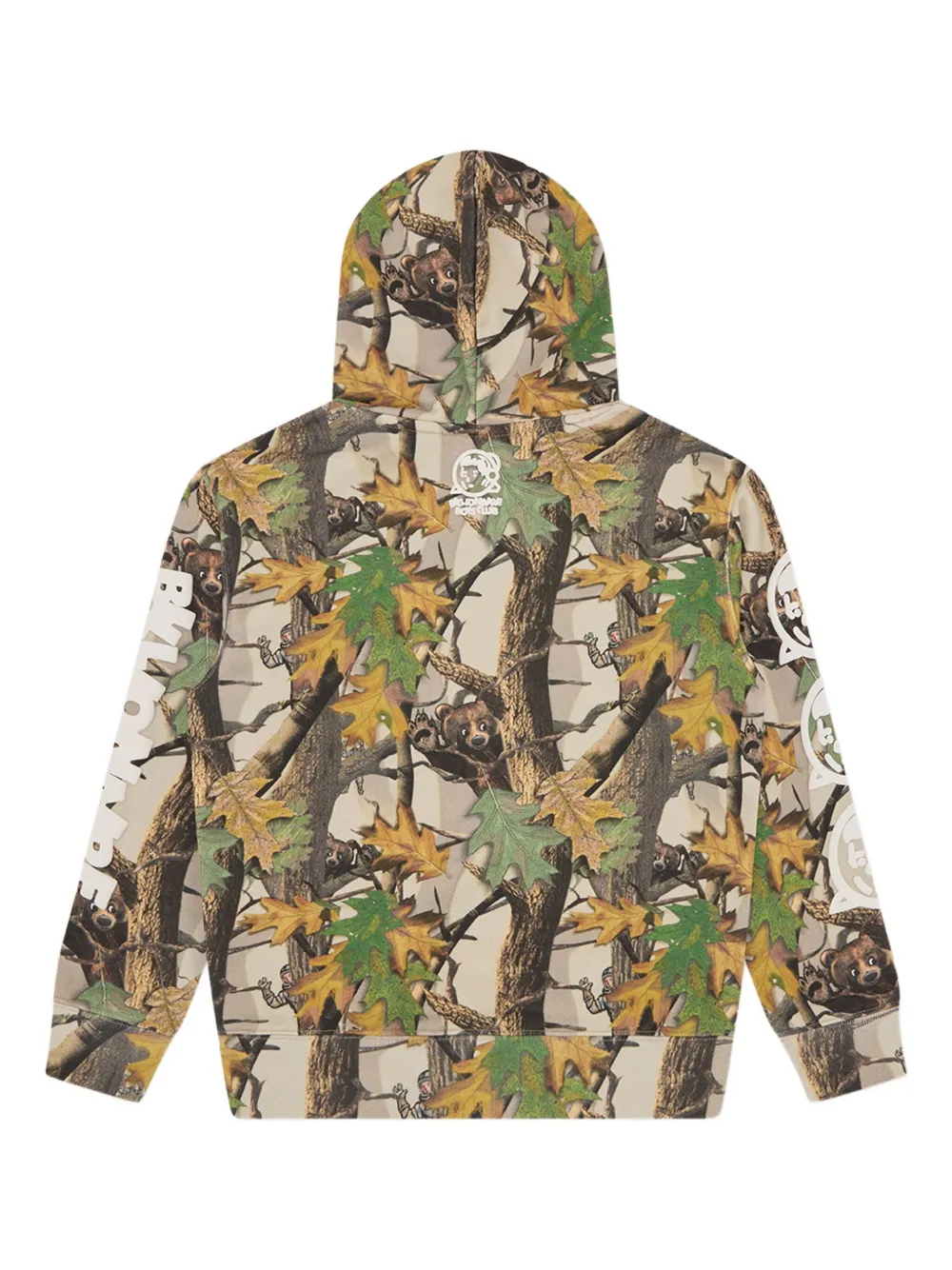 Billionaire Boys Club Kids Hoodie met camouflageprint en logo Groen