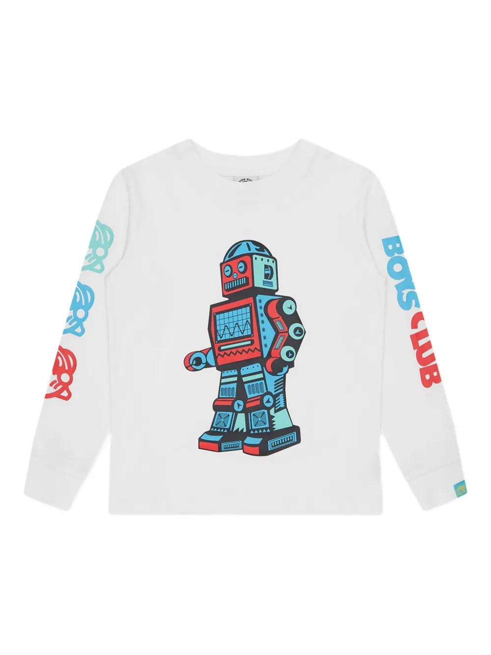 Billionaire Boys Club Kids robot-print long-sleeve T-shirt - ホワイト Billionaire Boys Club Kids robot-print long-sleeve T-shirt - ホワイト