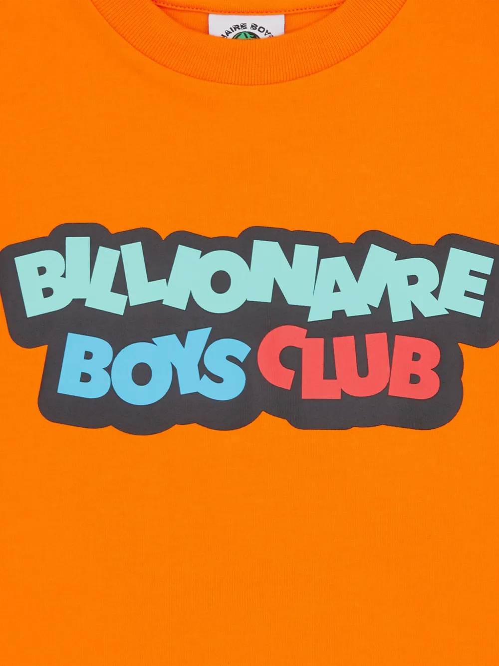 Billionaire Boys Club Kids Katoenen T-shirt met logoprint Oranje