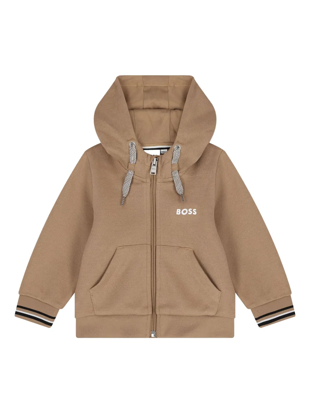 Bosswear Hooded Zip Tracksuit Set In Brown