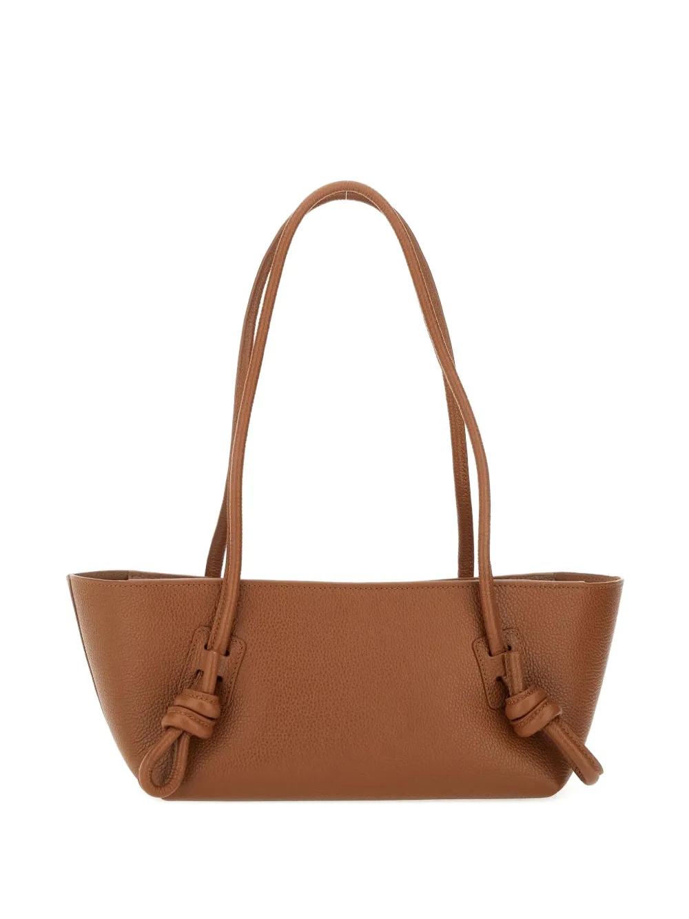 Hereu knotted leather shoulder bag - Marrone