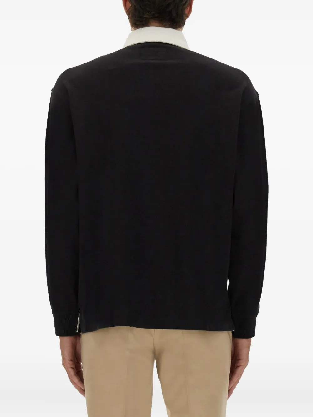 HUGO Poloshirt met logopatch Zwart