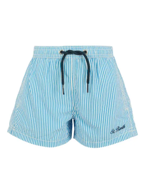 MC2 Saint Barth Kids striped drawstring swim shorts