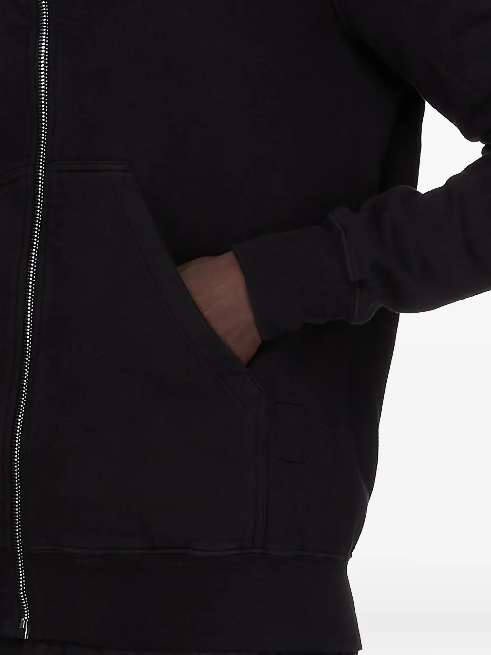 Rick Owens Drkshdw Concordians Mountain Asymmetrical-zipper Hoodie In Brown