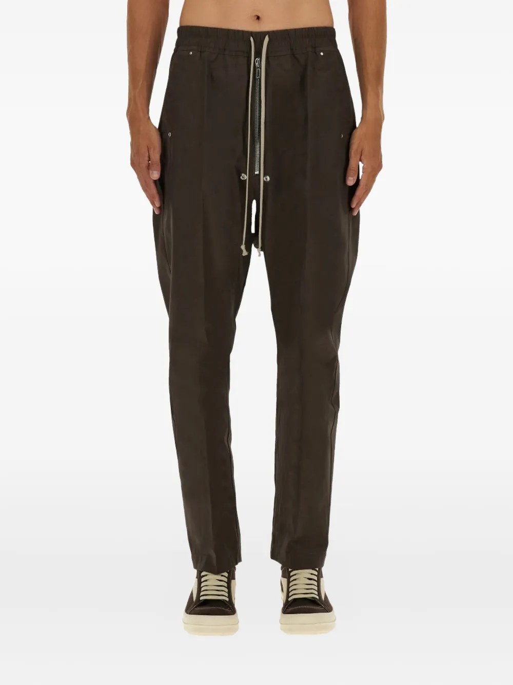 Rick Owens drawstring pocket trousers | Brown | Image 1
