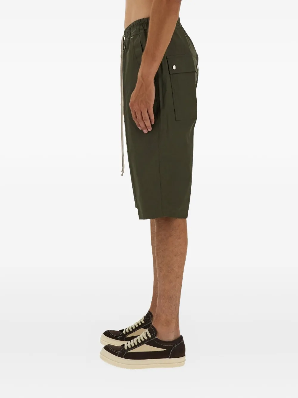 Rick Owens Shorts met ritssluiting Groen