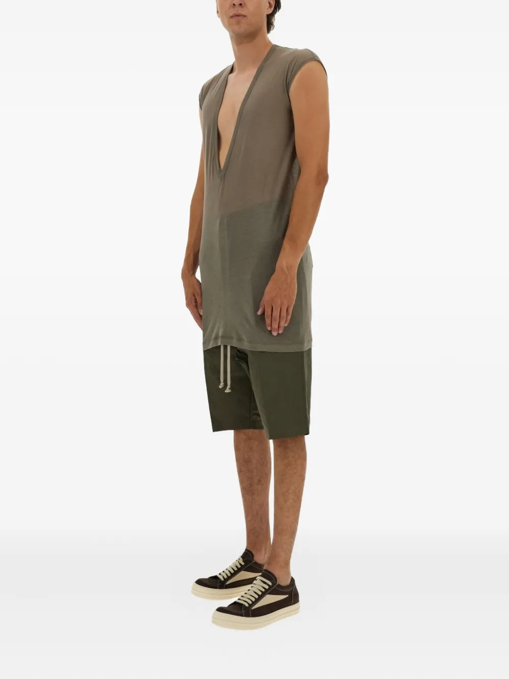Rick Owens zip-fastening shorts - Groen