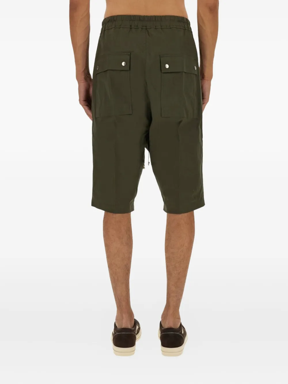 Rick Owens Shorts met ritssluiting Groen