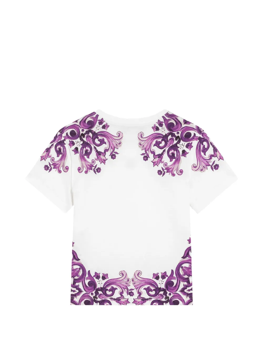 Majolica-Print Logo T-Shirt