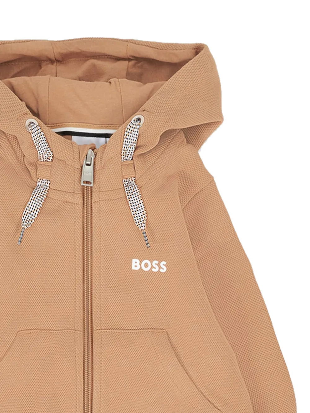 BOSS Kidswear Trainingspak met logoprint Beige