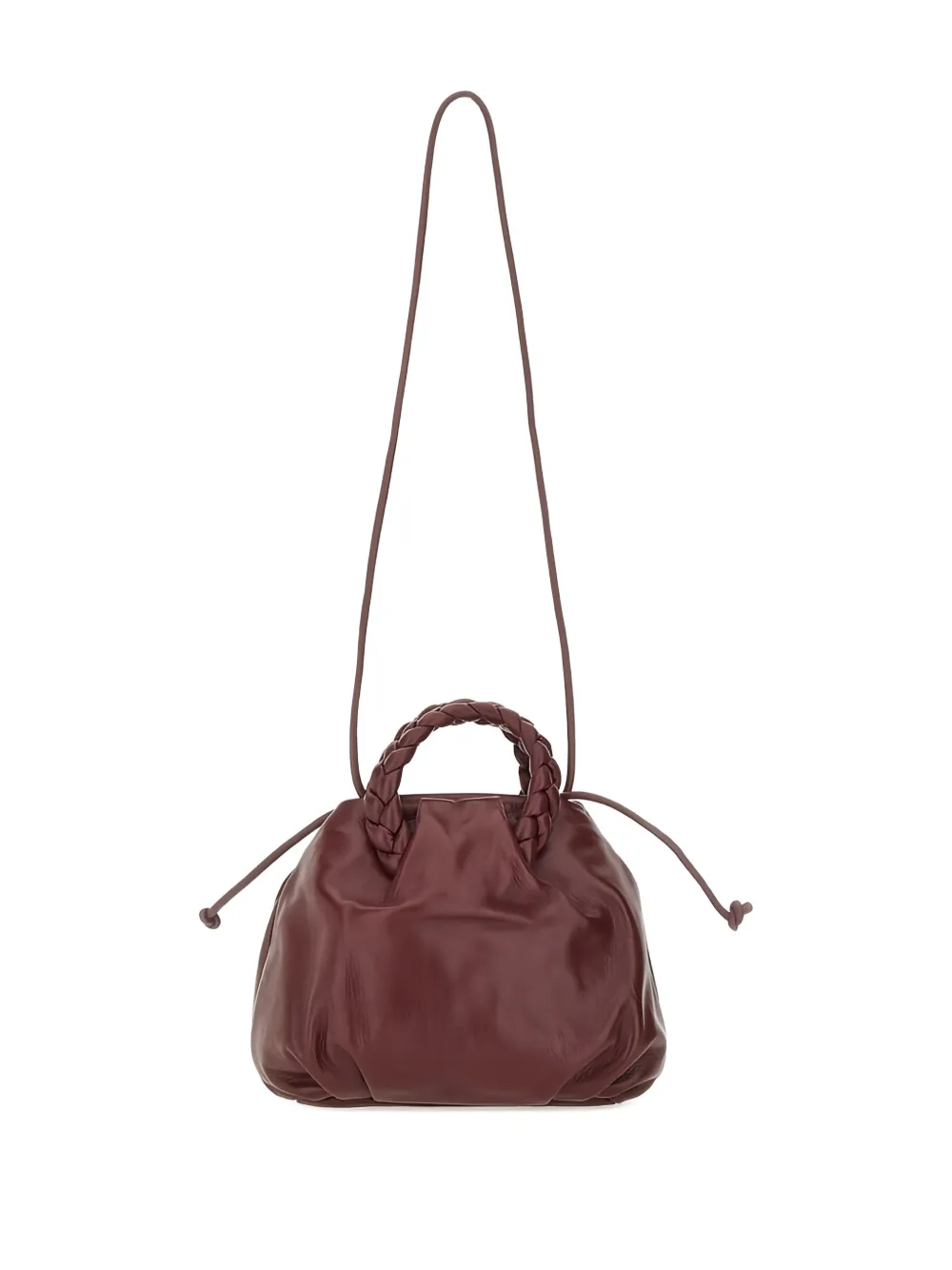 Hereu braided handle tote bag - Rood