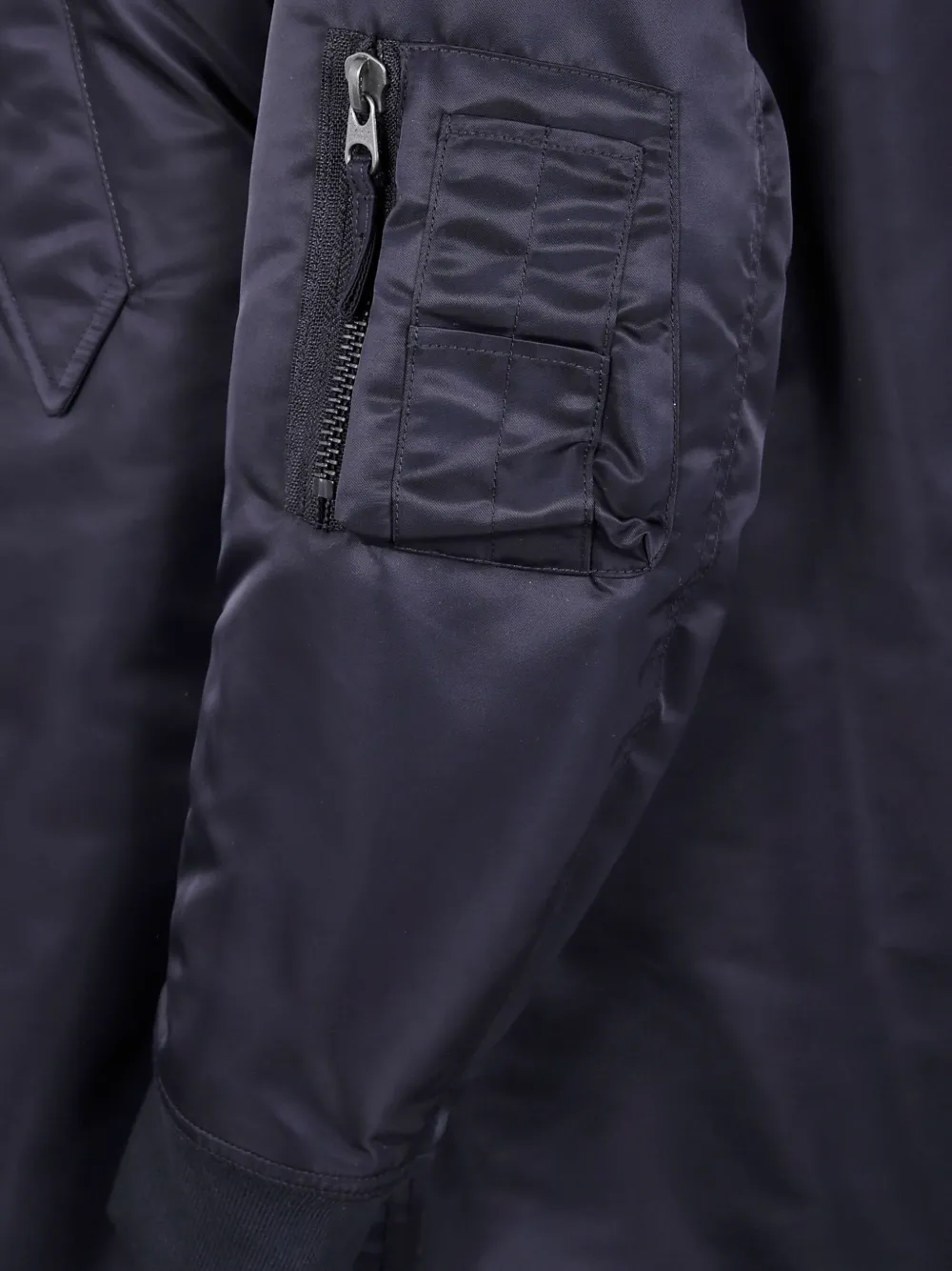 Aspesi Hooded Bomber Jacket In Black