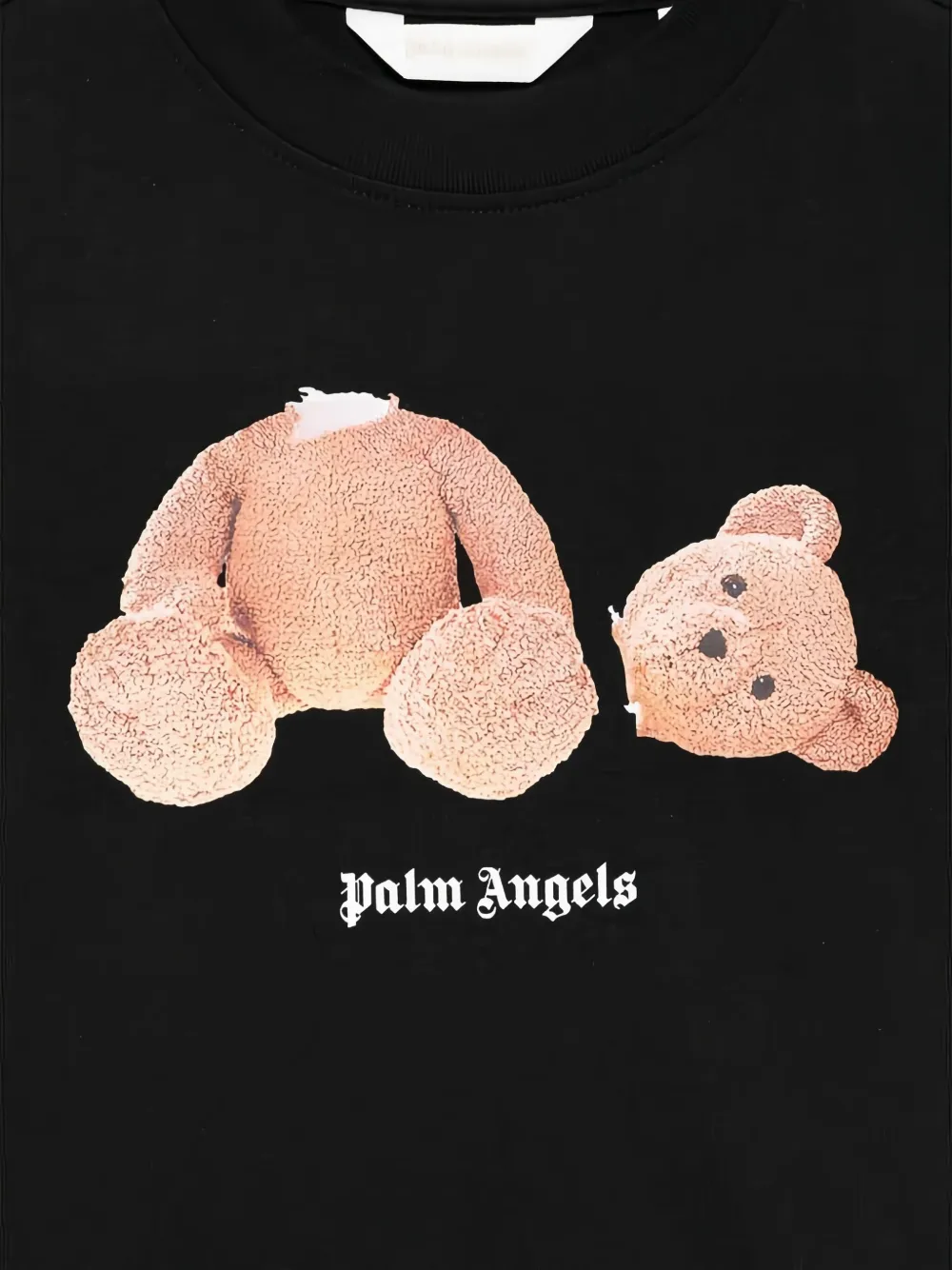 Palm Angels Kids T-shirt met teddybeerprint Zwart