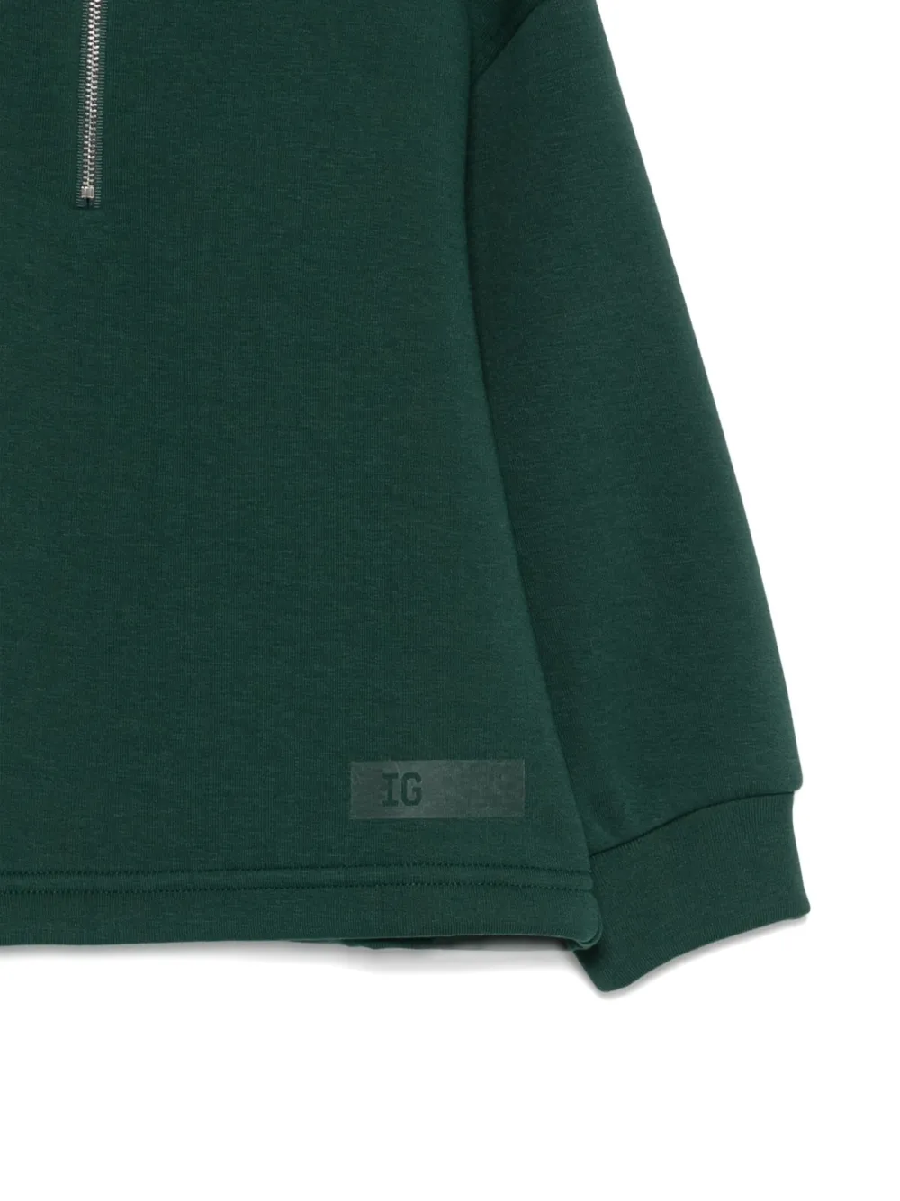 Il Gufo Sweater met rits Groen