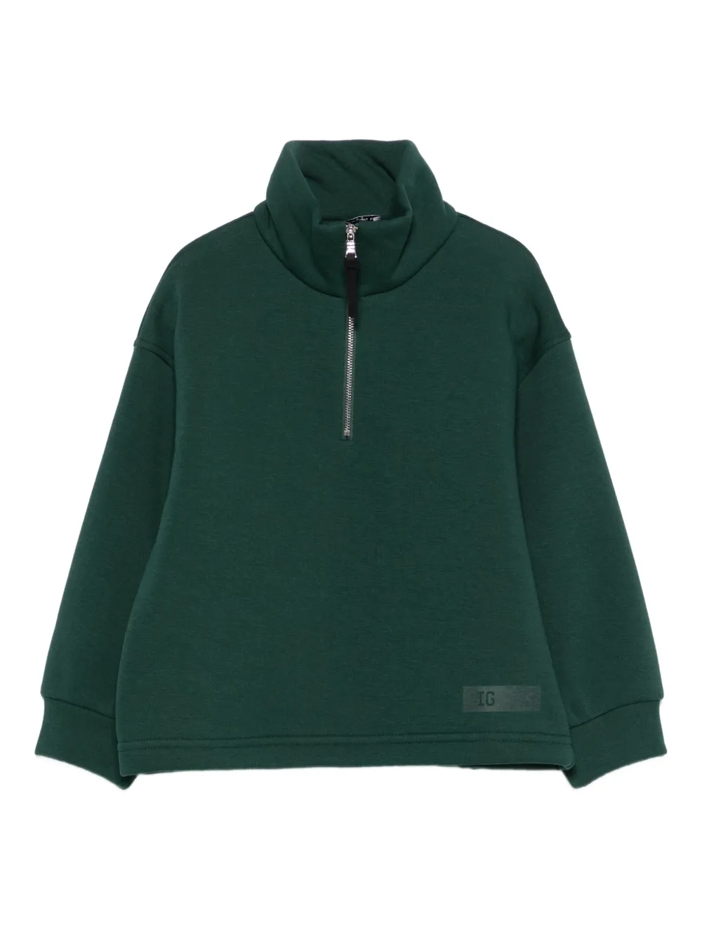 Il Gufo zip-neck sweatshirt | Green | Image 1
