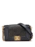 CHANEL Pre-Owned 2014 Small Braided Sheepskin Boy Flap crossbody bag - Black