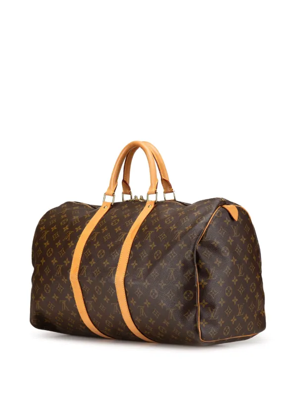 Louis Vuitton ボストンバッグ ブラウン50 LOUIS VUITTON 「LOUIS VUITTON」 モノグラム キーポル50