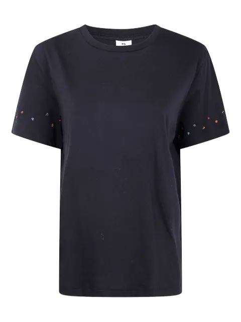 Paul Smith embroidered-sleeve cotton T-shirt