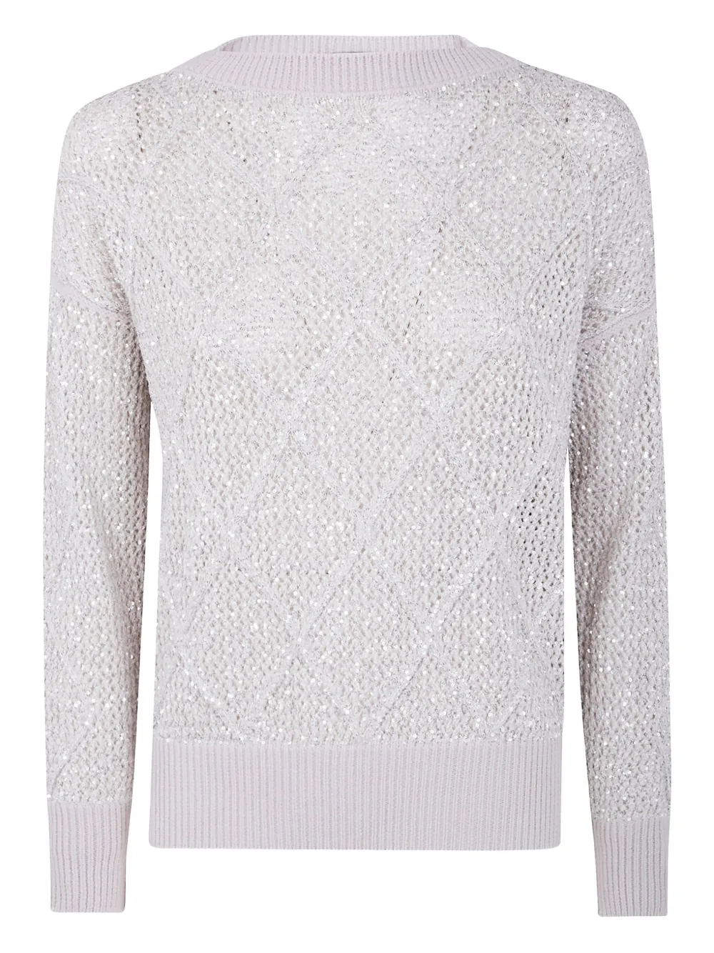D.Exterior sequin-embellished sweater | Grey | Image 1