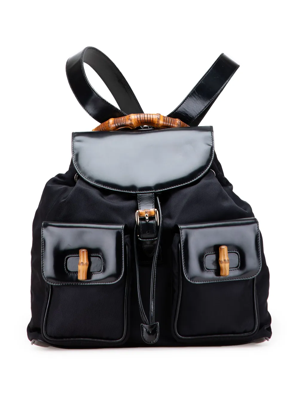 Gucci Pre-Owned 20th Century Nylon Bamboo backpack | Black | Image 1