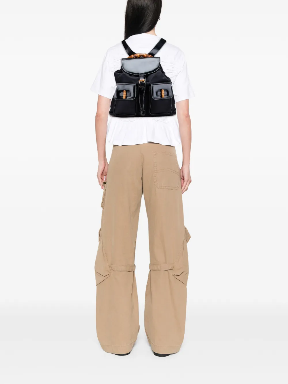 Gucci Pre-Owned 20th Century Nylon Bamboo backpack | Pre-Owned | Image 2
