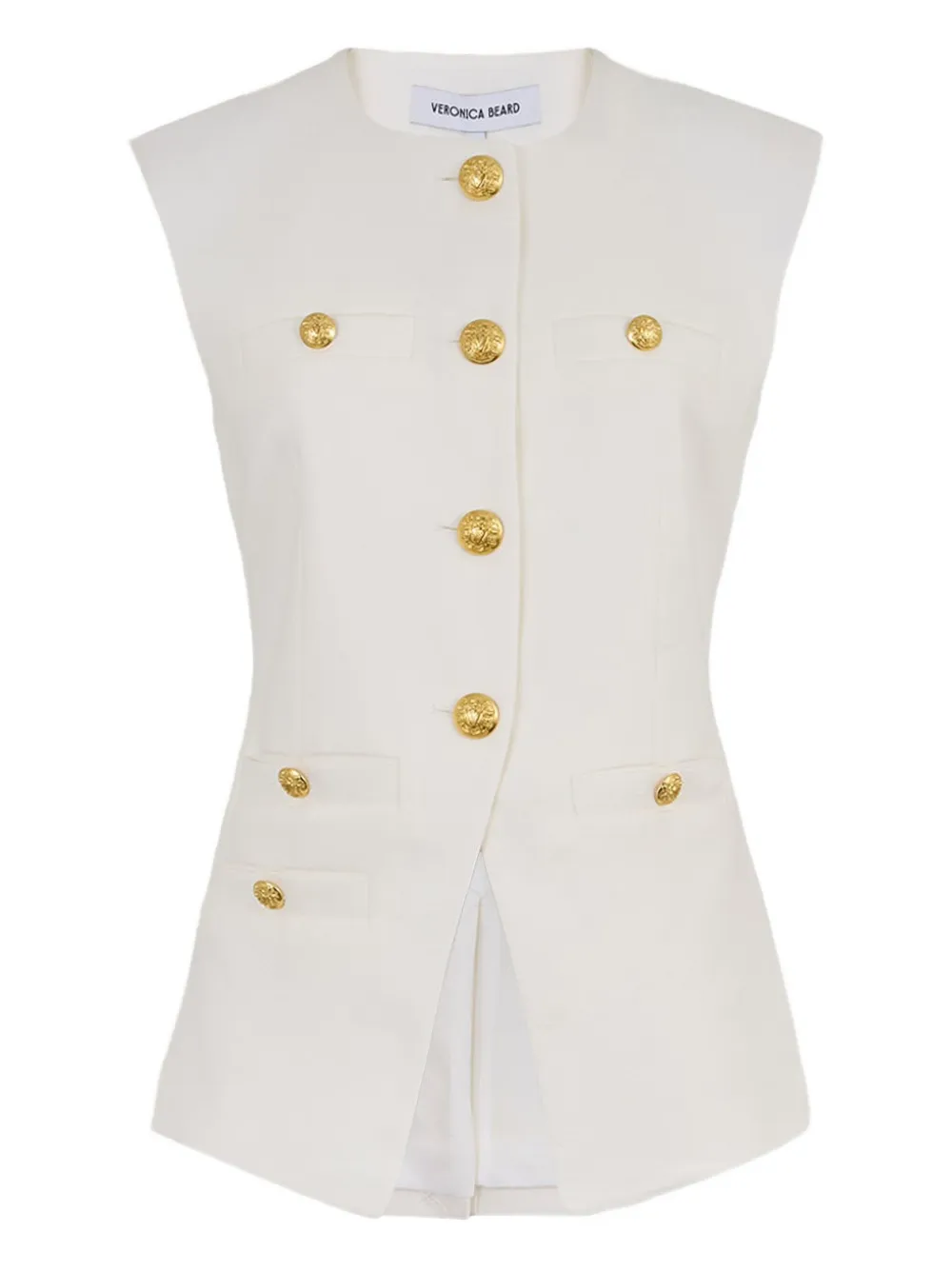 Veronica Beard Tamara mouwloos gilet Wit