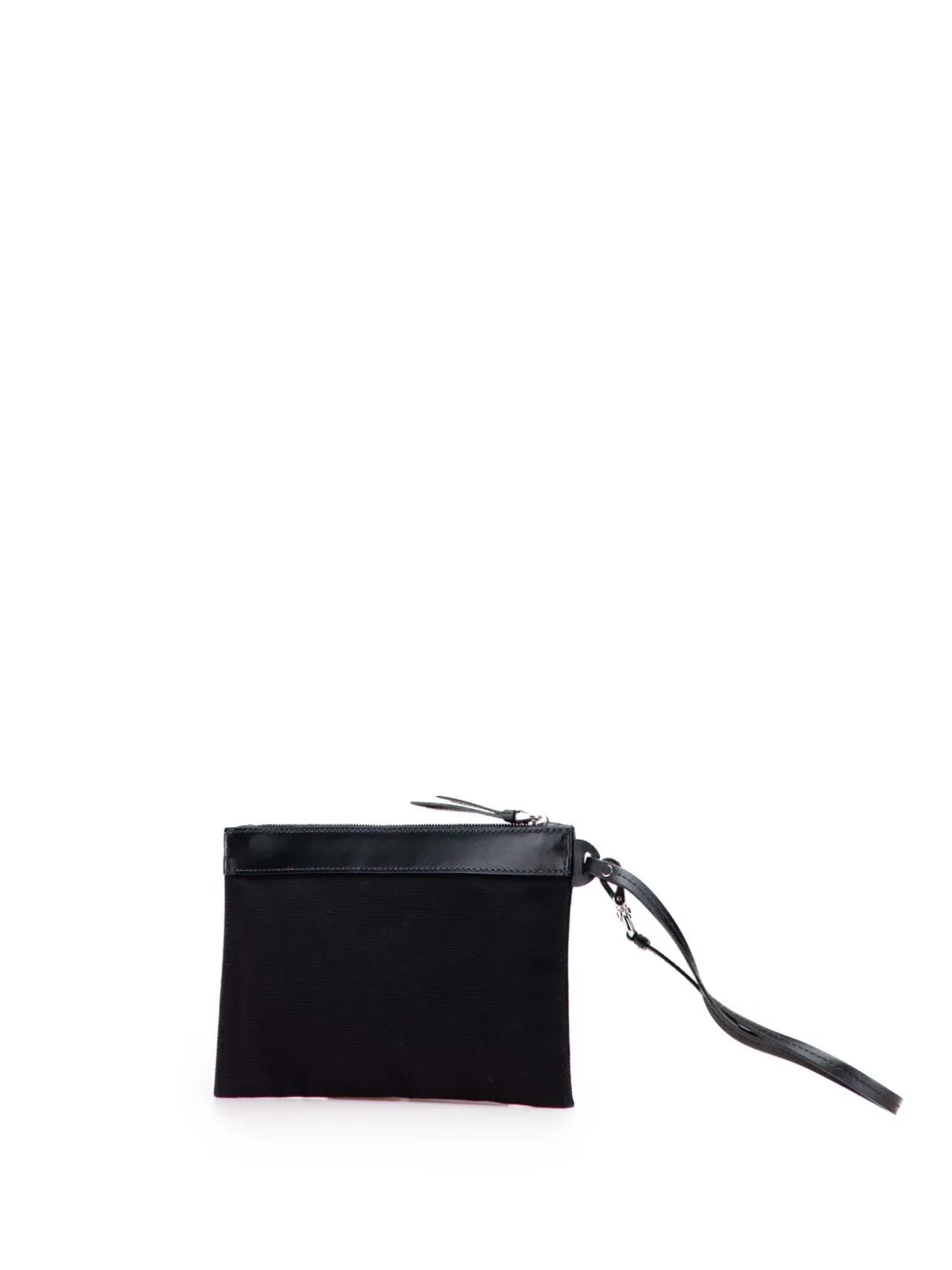 Pre-owned Prada 2000-2025 Canvas Canapa Clutch Bag In Black