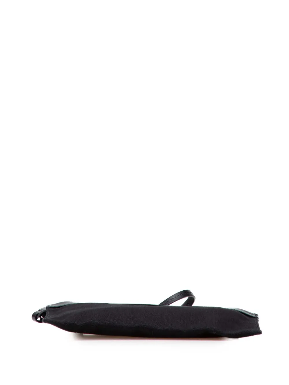 Pre-owned Prada 2000-2025 Canvas Canapa Clutch Bag In Black