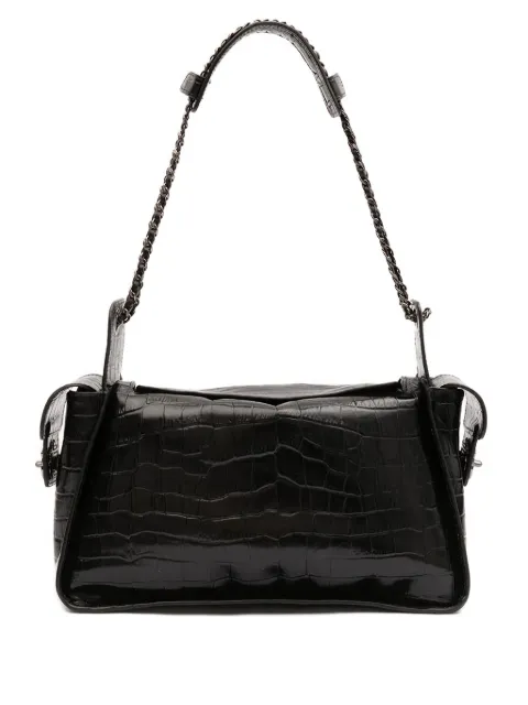 Isla  Anne Hobo crocodile-effect chain-link shoulder bag