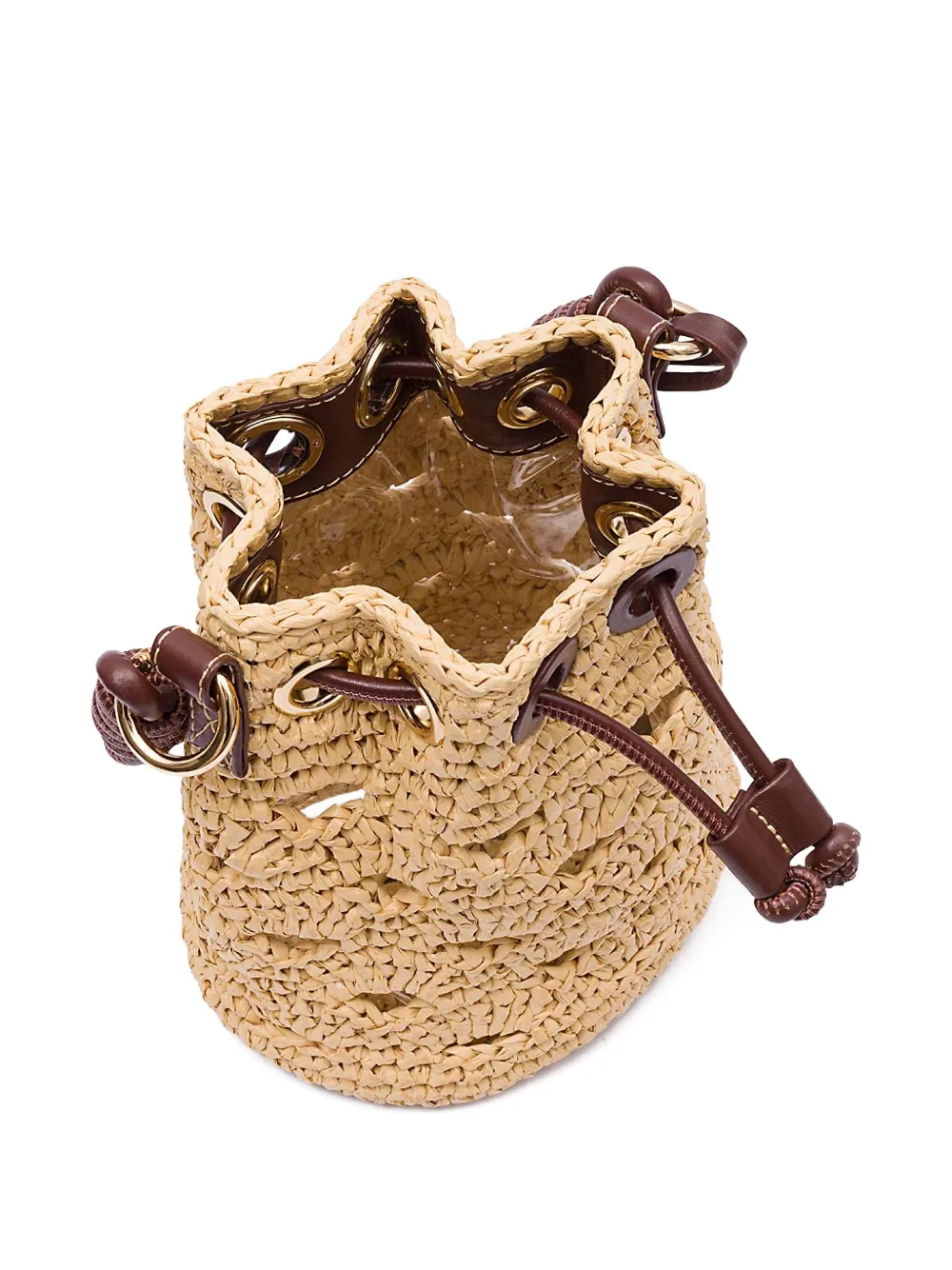 Isla Crochet Mini Bag In Neutral