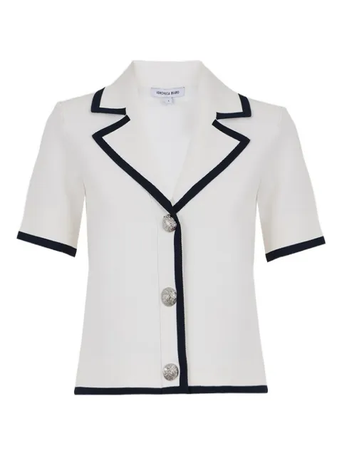 Veronica Beard Stovall short-sleeve knitted jacket