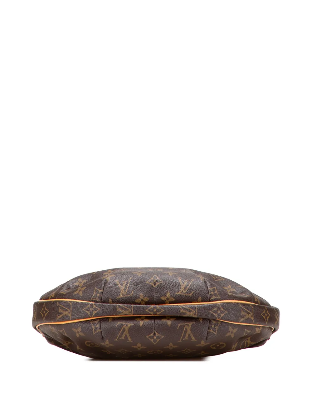 Pre-owned Louis Vuitton 2003 Monogram Croissant Mm Hobo Bag In Brown