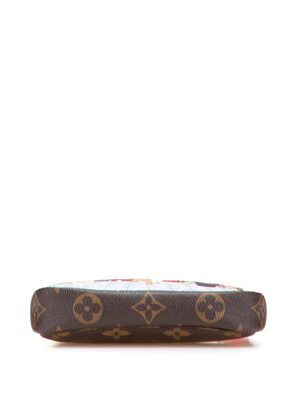 Pre-owned Louis Vuitton 2021 Monogram Vivienne In London Mini Pochette Accessoires Handbag In Brown